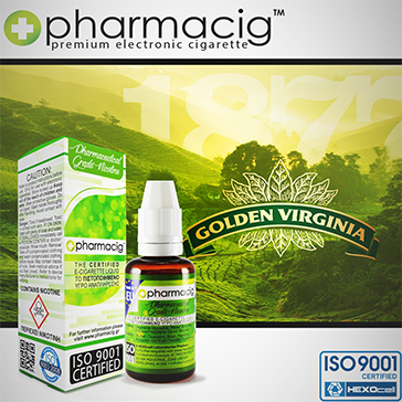 30ml GOLDEN TOBACCO 18mg eLiquid (With Nicotine, Strong)